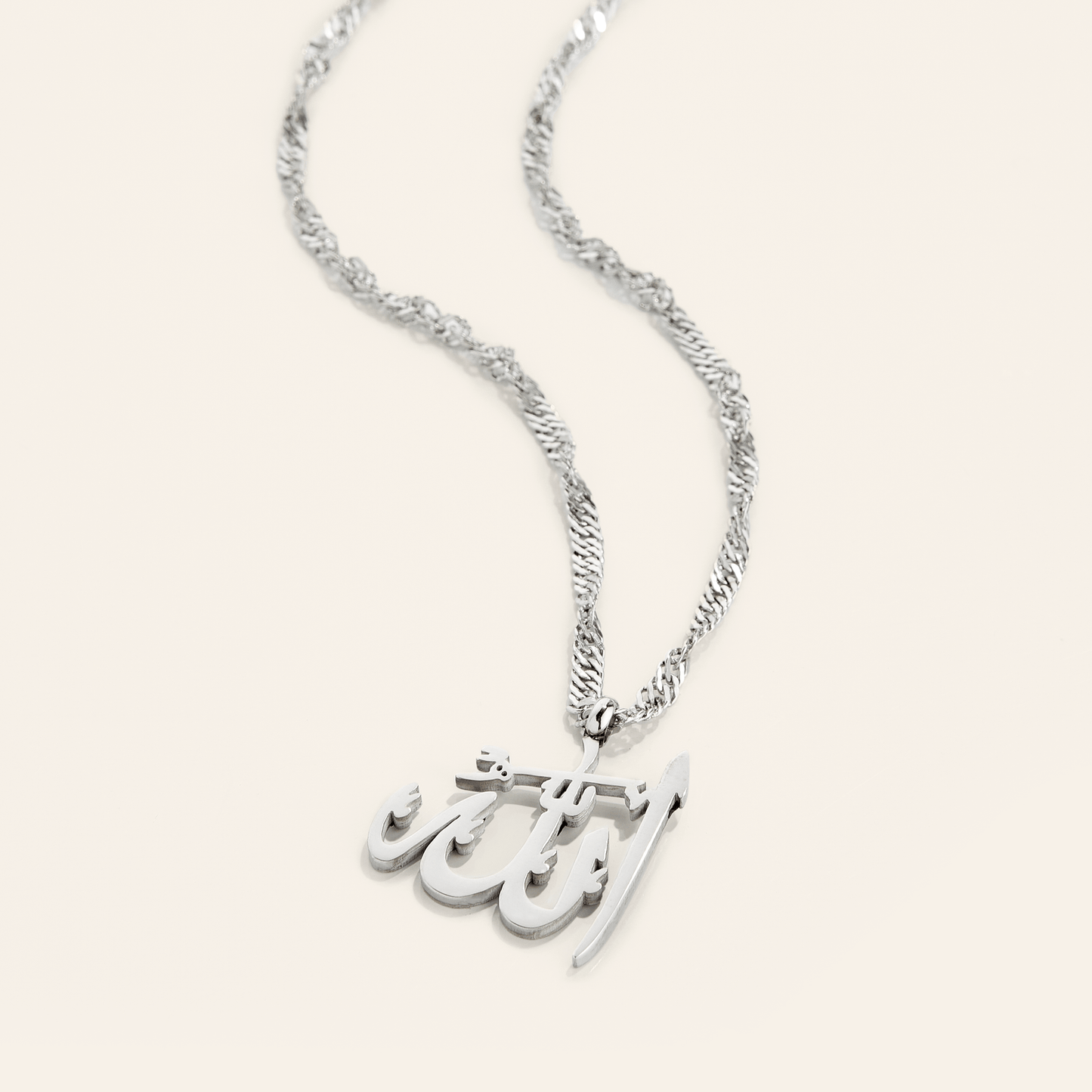 “Allah” name necklace men