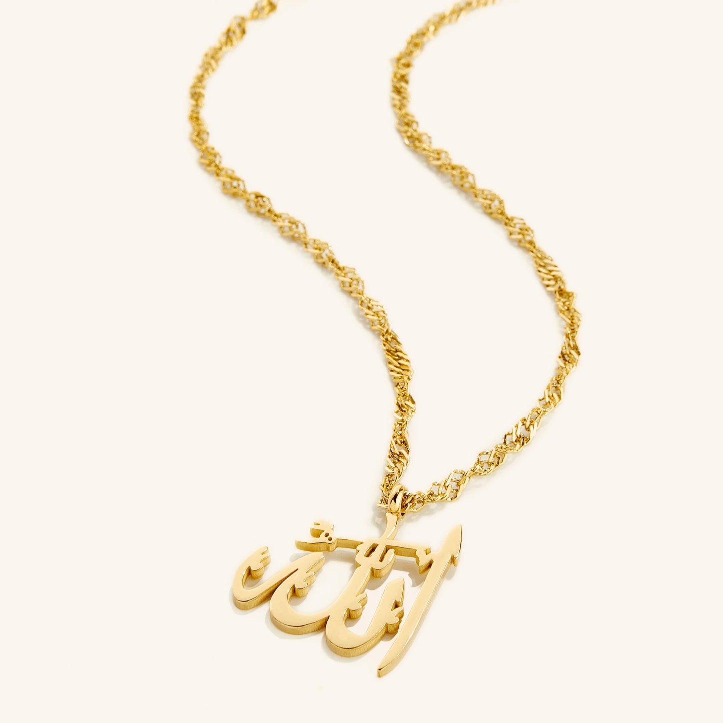 “Allah” name necklace men